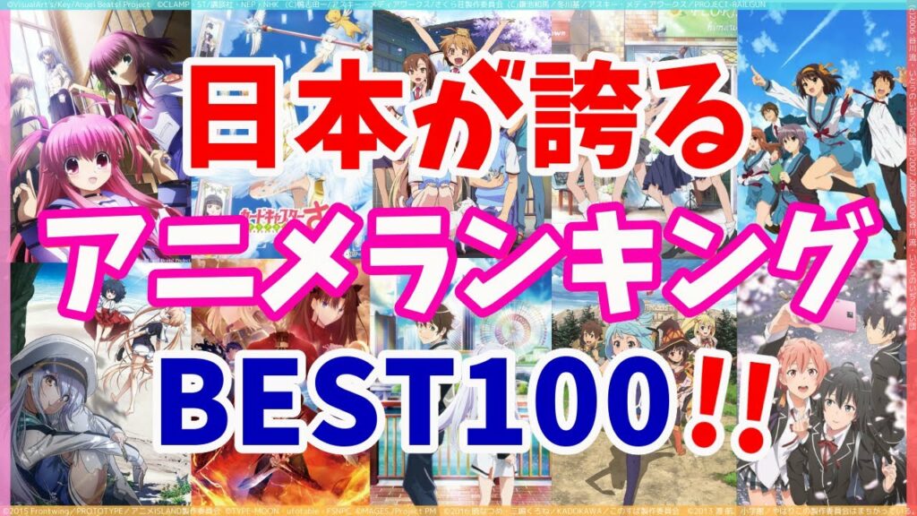 【決定版】神アニメランキングBEST100!【Anime Ranking】