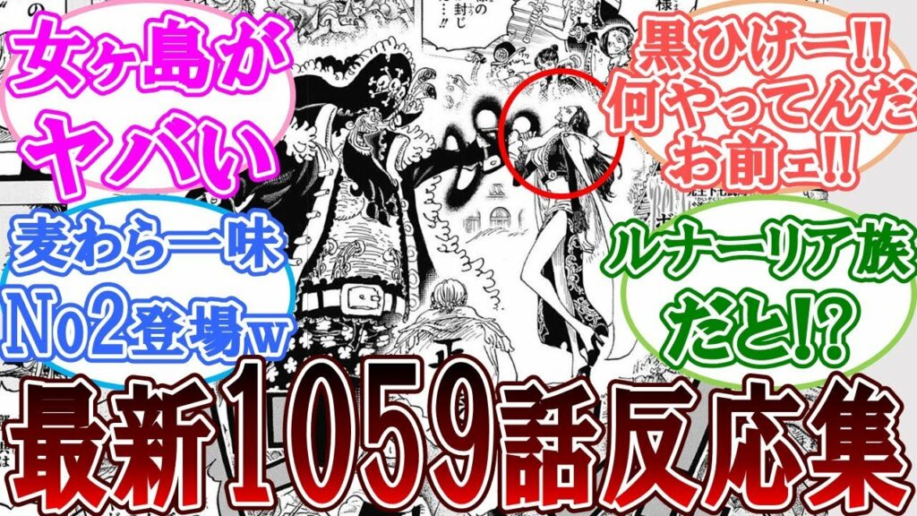 【ネタバレ注意】最新1059話に対する読者の反応集【ワンピース反応集】