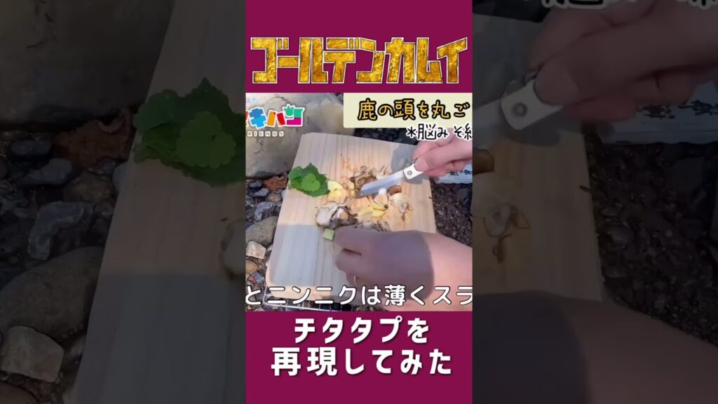 【ゴールデンカムイ】脳みそでチタタプ鍋つくったよ!【アイヌ文化 自給自足 狩猟 アイヌ民族 ジビエ 狩猟免許 エゾシカ】