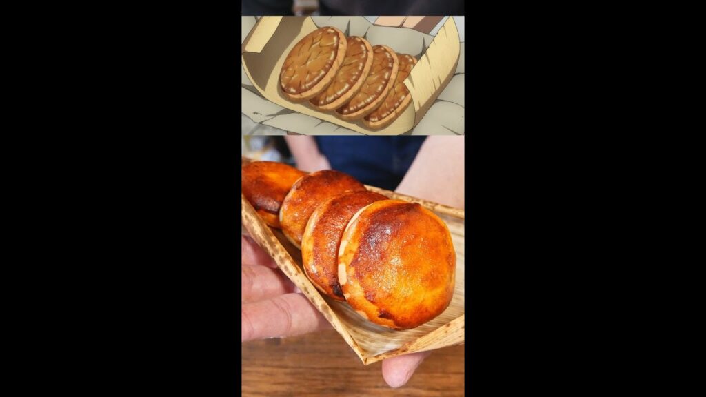 ゴールデンカムイで見た月寒あんぱんを再現してみたかった🥮 Tsukisappu Anpan from Golden Kamuy #ゴールデンカムイ #再現料理 #shorts