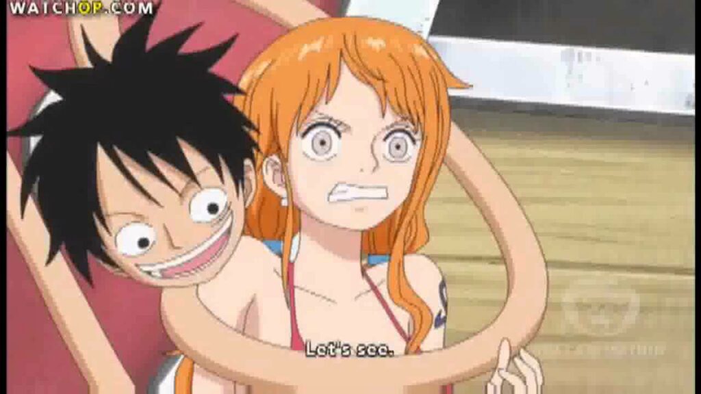 Luffy & Nami Cute Moment  面白い一枚