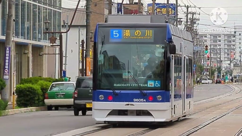 今日撮った函館バス市電色々 23年 7月20日分 らっくる号祭り(9601号は転生したらスライムだった件)&最後にゴールデンカムイ広告の723号が出てきます。