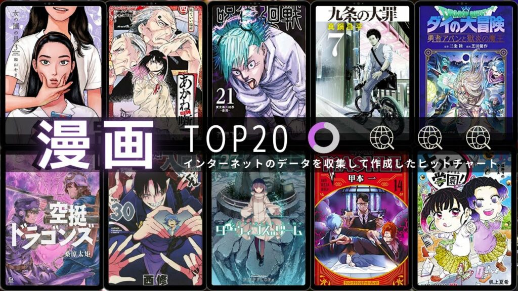 最新おすすめ漫画ランキング TOP20(2022年12月11日週)| 女の園の星、あかね噺、九条の大罪、空挺ドラゴンズ、ドラゴンクエスト ダイの大冒険 勇者アバンと獄炎の魔王など上位ランクイン!