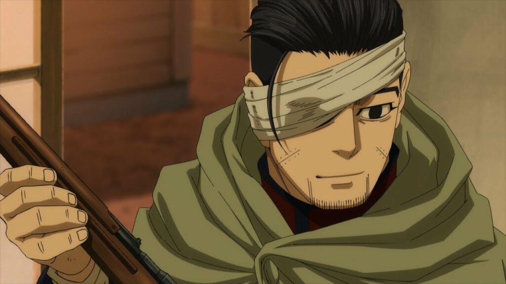 Golden Kamuy – Ogata shoots duck left handed