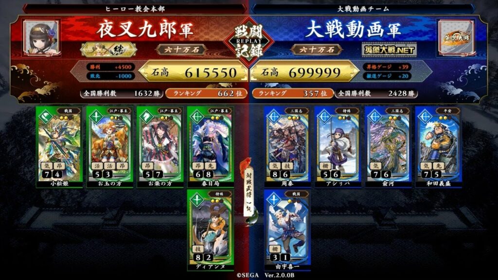 夜叉九郎の英傑日記#98【英傑大戦】