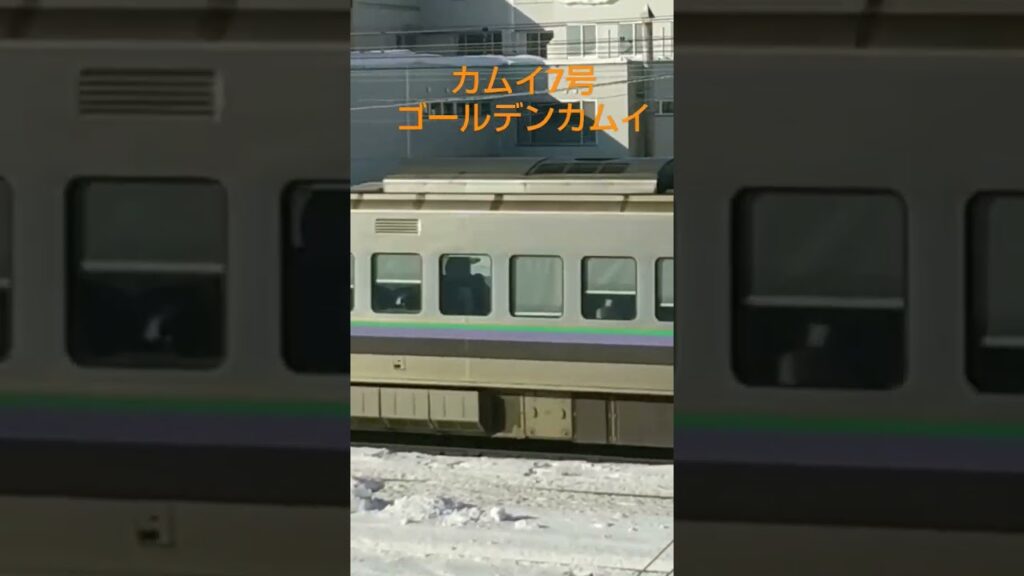 20240104カムイ7号ゴールデンカムイラッピング #hokkaidou #jr北海道 #jr #train #鉄道 #特急カムイ#ゴールデンカムイ