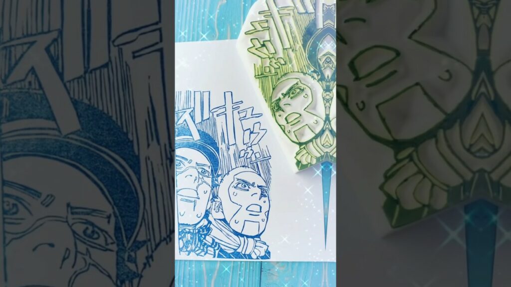 消しゴムはんこでゴールデンカムイメドレー彫ってみた# #anime #消しゴムはんこ #消しゴムハンコ #ゴールデンカムイ#劇場版ゴールデンカムイ#杉元佐一#白石由竹#アシリパ#尾形百之助