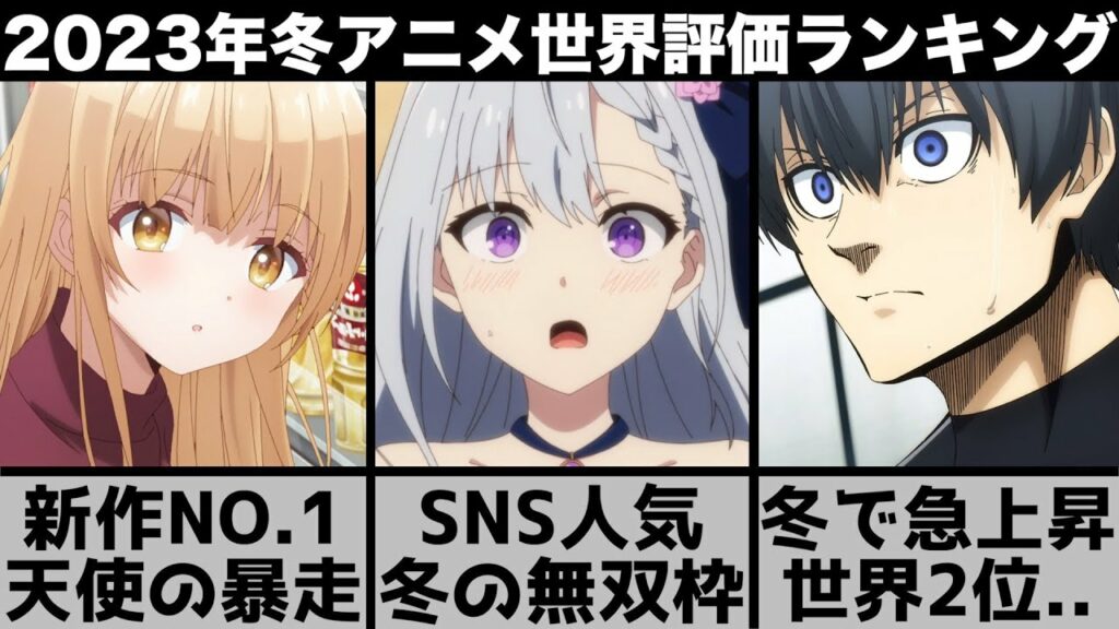 【2023年冬アニメ】世界で評価された冬アニメランキングTOP10が意外な結果に..【ブルーロック】【スパイ教室】【お隣の天使様】【久保さんは僕を許さない】