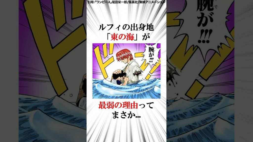 東の海だけ懸賞金が低すぎる理由に関する面白い雑学【ワンピース】 #Shorts