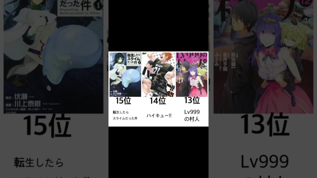 【漫画ランキング】少年漫画ランキング