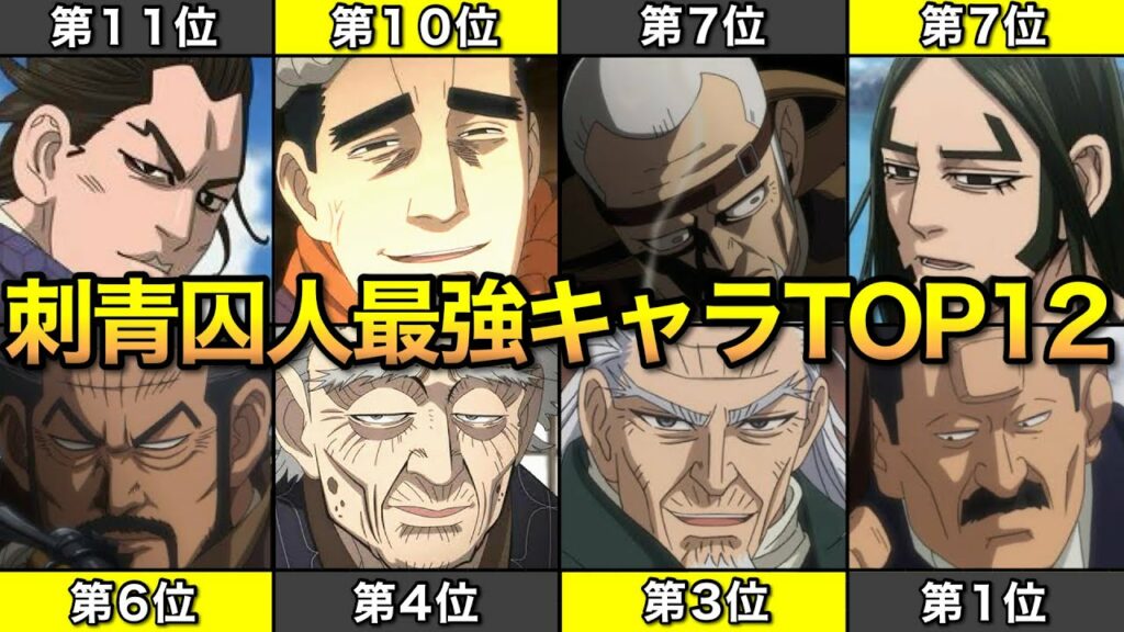 【ゴールデンカムイ】刺青囚人最強ランキングッ!