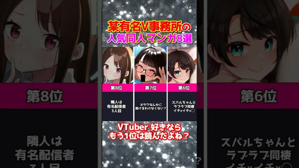 【神漫画】VTuber好きに擦られた人気マンガ8選 #ホロライブ #にじさんじ #shorts
