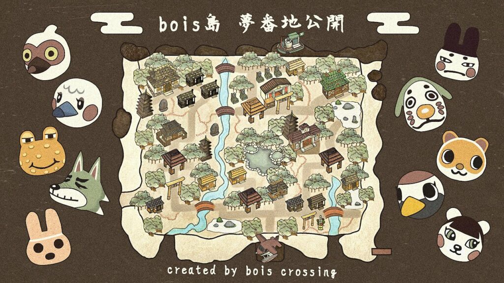 あつ森 | 自然の和風島を散歩&夢番地公開 | My Japanese Island Tour | My Dream Address | Animal Crossing New Horizons